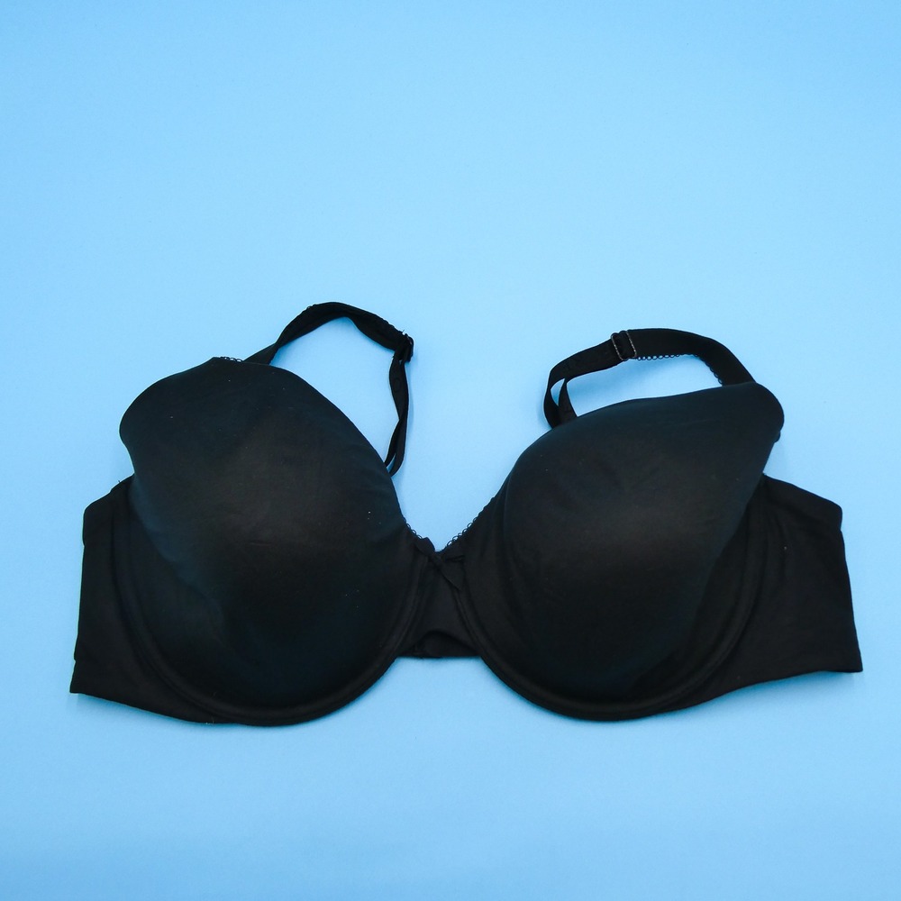 Victorias Secret Bra Women 38D Body By Victoria Black Lined Coverage Nylon Blend